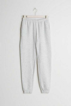 Women Gina Tricot Basic Sweatpants Grey | 70VLNFTHW
