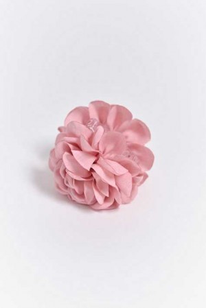Women Gina Tricot Big Flower Hair Clips Pink | 75HCJMBRA