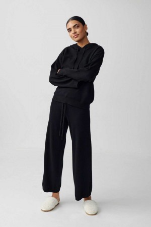 Women Gina Tricot Homewear Trousers Black | 05UGPDXWY