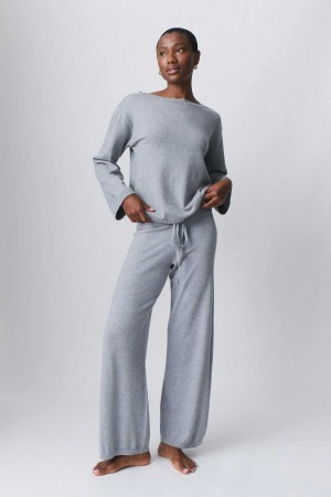 Women Gina Tricot Homewear Trousers Grey | 71NBDPWEM