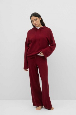 Women Gina Tricot Homewear Trousers Red | 29TLQRDOP