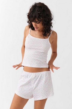 Women Gina Tricot Soft Pyjamas White | 16DIACOZF