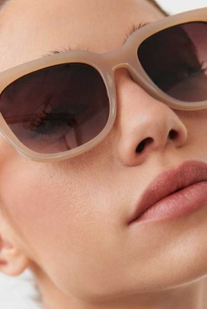 Young Gina Tricot Basic Sunglasses White | 17LHCVMXZ