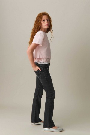 Young Gina Tricot Y Cropped T Shirts Pink | 78WLMAPYX