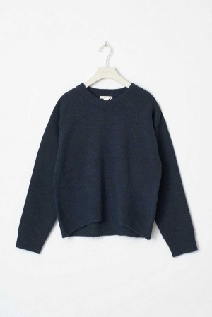 Young Gina Tricot Y Knitted Sweaters Blue | 90WYJAOZI