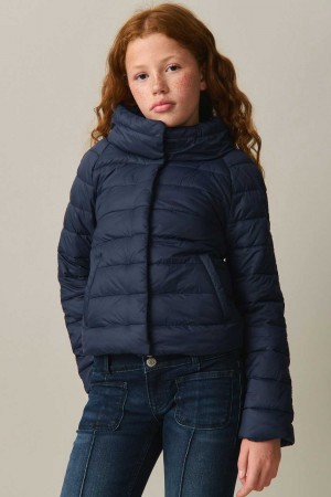 Young Gina Tricot Y Lightweight Jacket Blue | 19VDBEWIA