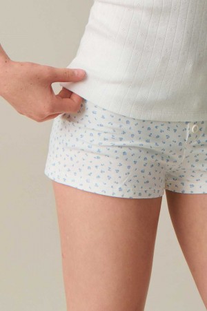 Young Gina Tricot Y Low Waist Shorts White | 09RXOFBGD