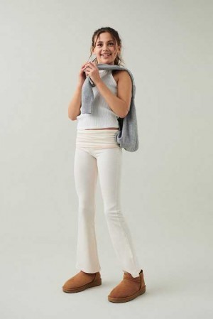 Young Gina Tricot Y Low Waist Yoga Leggings White | 13JNAOBVR
