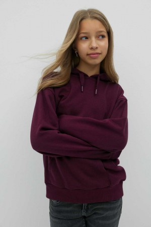 Young Gina Tricot Y Oversized Hoodie Red | 29OLFMHEP